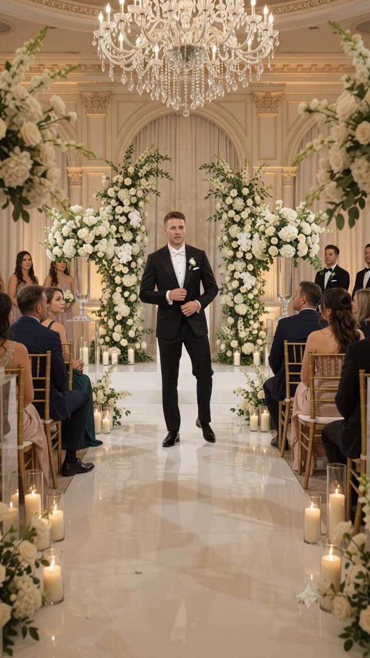 Bride's Shocking Wedding Day Exposé: Groom's Corporate Betrayal Unveiled on Screen During Luxury Wedding Ceremony, Igniting High Society Scandal!