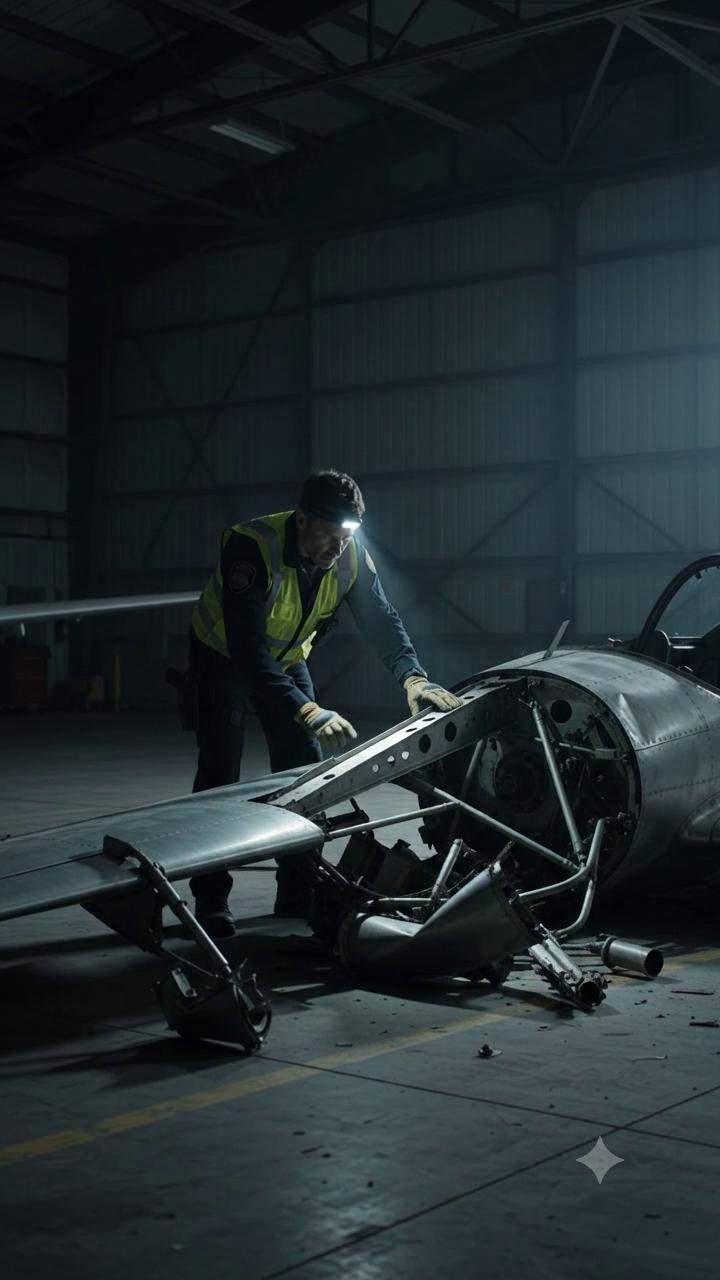 Mind-Bending Aerospace Mystery: Investigator Finds Plane from 20 Years in Future, Pilot Vanished from Hangar. Conspiracy Thriller Reveals Unexplained Phenomena.