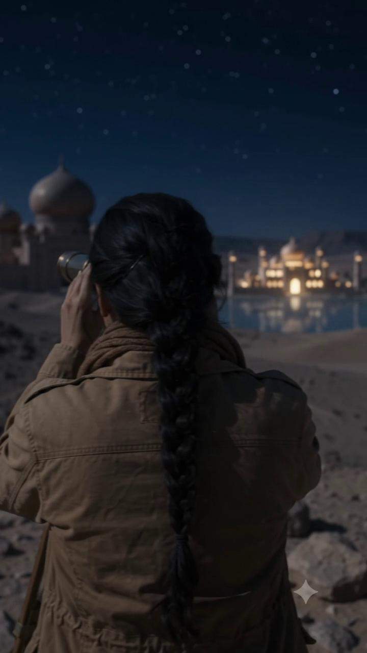 A lone stargazer found a desert mystery that should not exist, uncovering an ancient secret leading to impossible palace intrigue.