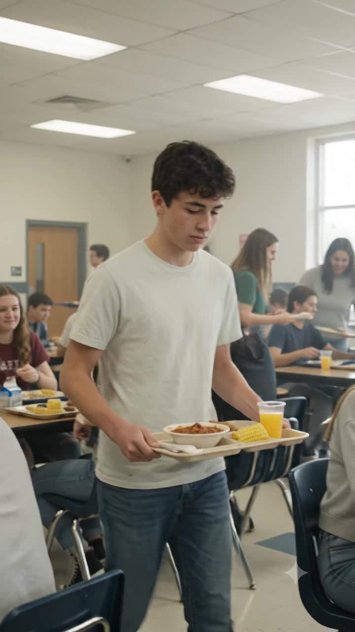 I still see my lunch tray tumbling in slow motion.