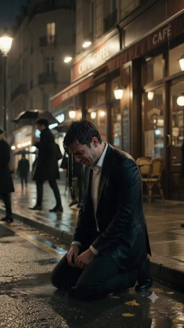 Rain-Soaked Man's Shocking Street Encounter: A Lost Daughter, A Red String, and a Hidden Identity No One Saw Coming.
