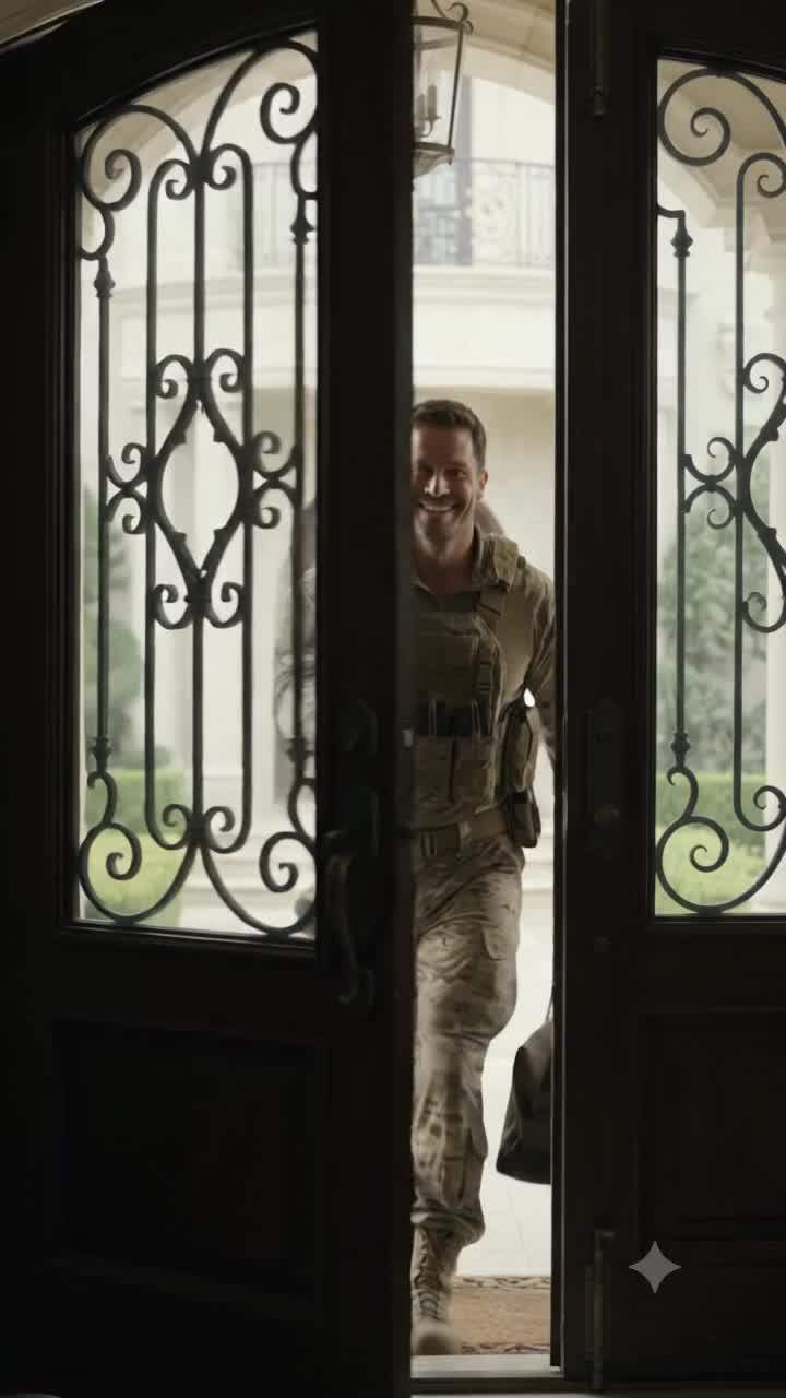 Soldier Returns to Grand Mansion, Unearths Shocking Family Fortune Secret as Mother Eats with Dog.