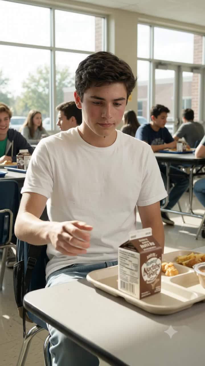 The milk carton trick still haunts my cafeteria memories.