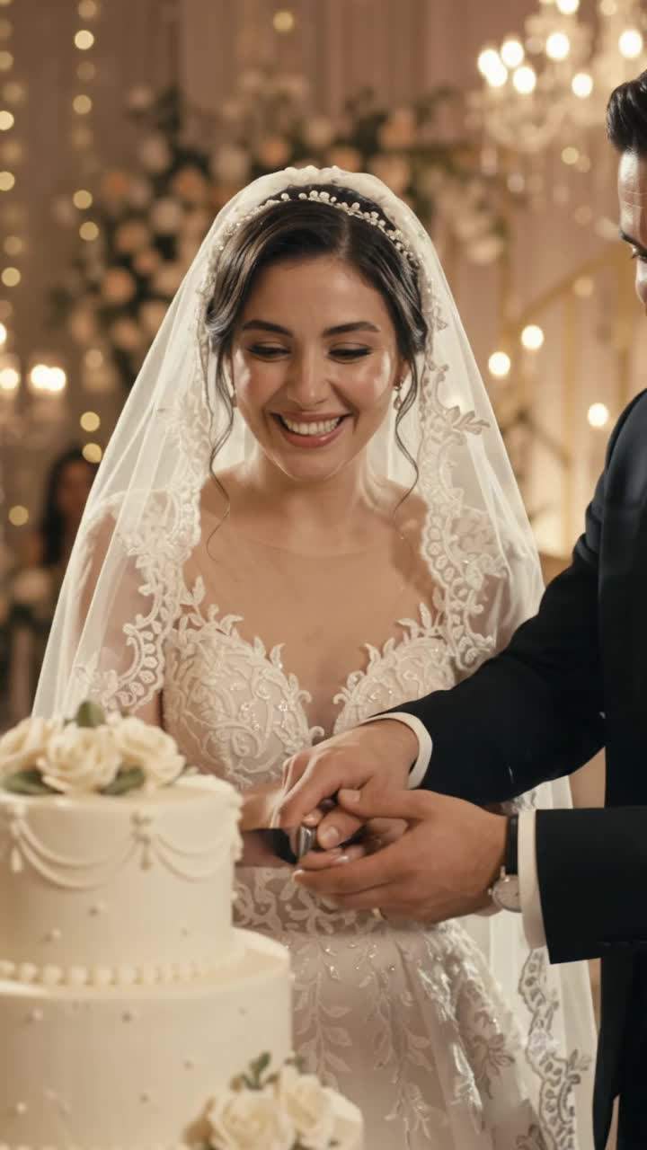 My wedding cake collapsed, revealing his hidden ring and a text from his secret family.
