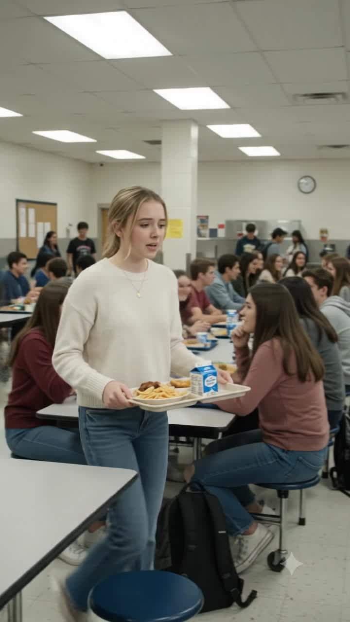 I still remember the silence after my lunch tray hit the cafeteria floor.