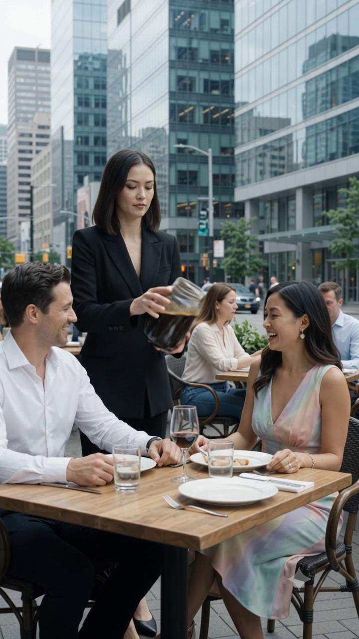 Mystery Woman Unleashes Filthy Concoction on Corporate Titans at Luxury Restaurant, Sparking Immediate Public Humiliation and a Viral Moment – The SECRET Behind Her Chilling Serenity Will Shock You.