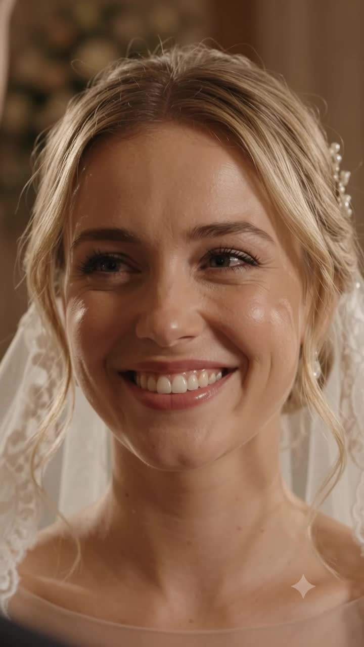 My dream wedding crashed when a shocking video played on the reception screen.