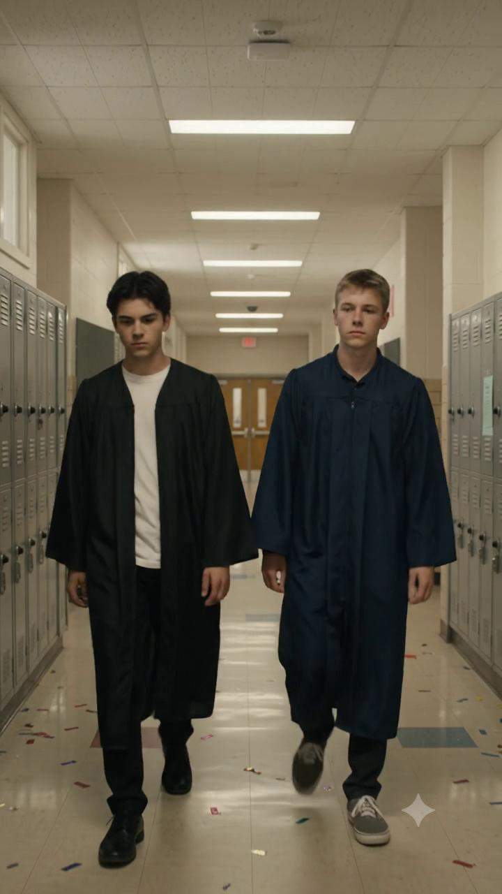 Graduation Shock: Best Friend's Secret Sabotage of Dream Scholarship Exposed in Empty Hallway! #FriendshipBetrayal #ScholarshipScandal #UnbelievableTruth