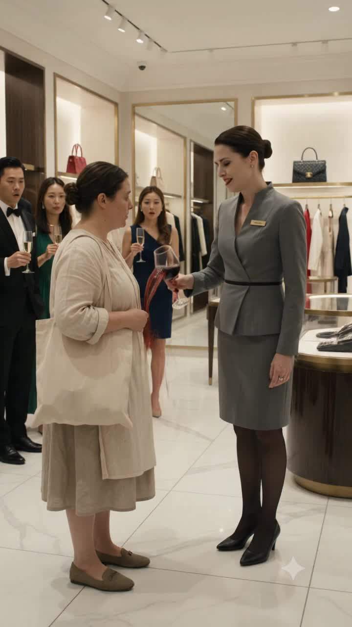 Paris Luxury Boutique Manager's Wine Humiliation Of A 'Plain' Woman Backfired: One Call, A Multi-Million Dollar Secret Revealed, And Instant Firing