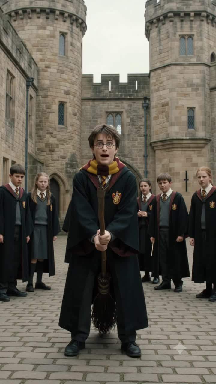 Hogwarts Freshman's Deadly Broom Ride: An Ancient Magic Awakens a Forbidden Castle Mystery!