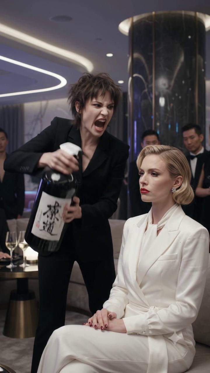 Fashion Scandal Erupts: Young Designer Drenches Mentor in Ink at VIP Lounge After-Party During Shocking Creative Betrayal!