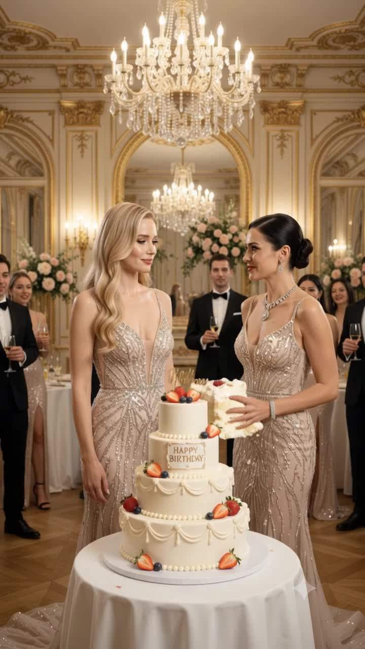Hollywood Birthday Bash Turns to Icy Fury: Billionaire's Fiancée Humiliated as 'Friend' Reveals Shocking Secret? #CelebrityScandal #BillionaireSecrets #StolenIdentity