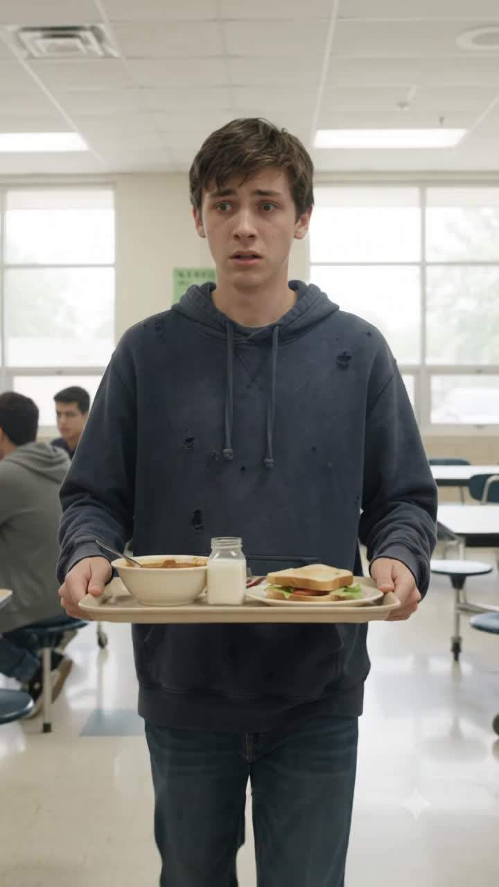 I still remember the splattering sound of that cafeteria tray.