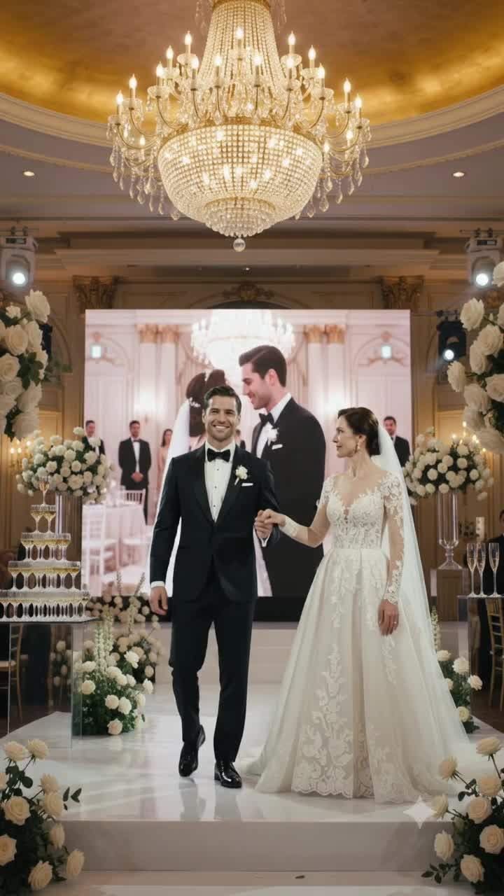 Billionaire Groom's Wedding Shattered by Viral Screen Confession: Was His Fortune Built on Lies?