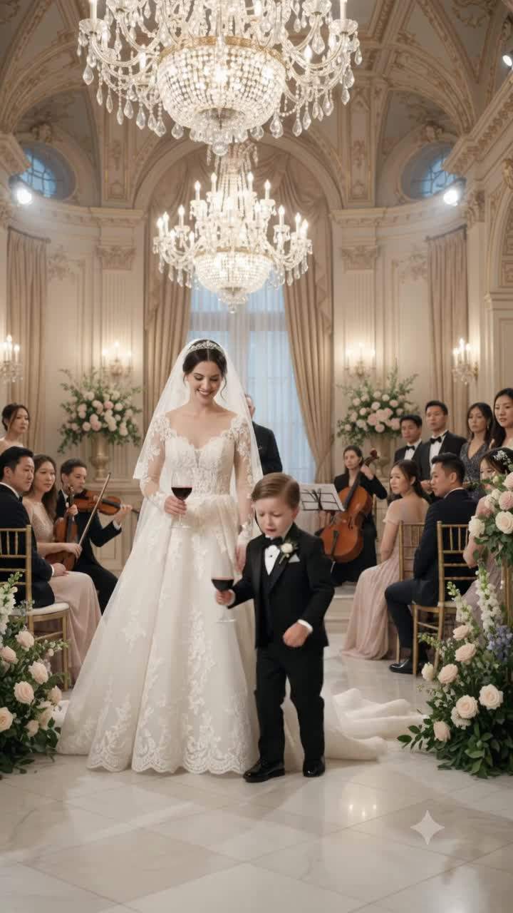 MILLIONAIRE BRIDE'S WEDDING NIGHTMARE: Flower Boy Exposes Shocking Family Secret With One Fatal Drop. #WeddingDrama #FamilySecrets #LuxuryLifestyle
