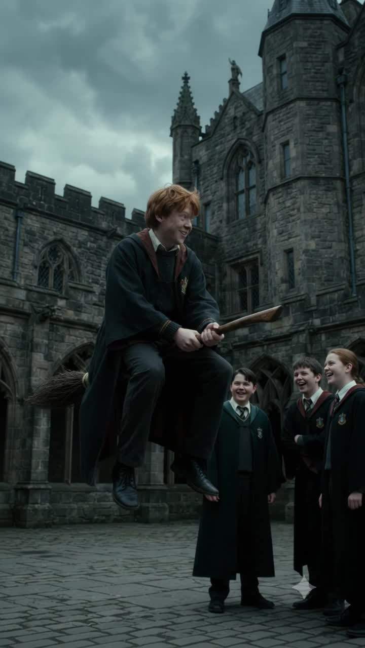 Hogwarts Horror: Forbidden Potion Turns Student Into A Screaming Sky-Balloon Over Quidditch Pitch!