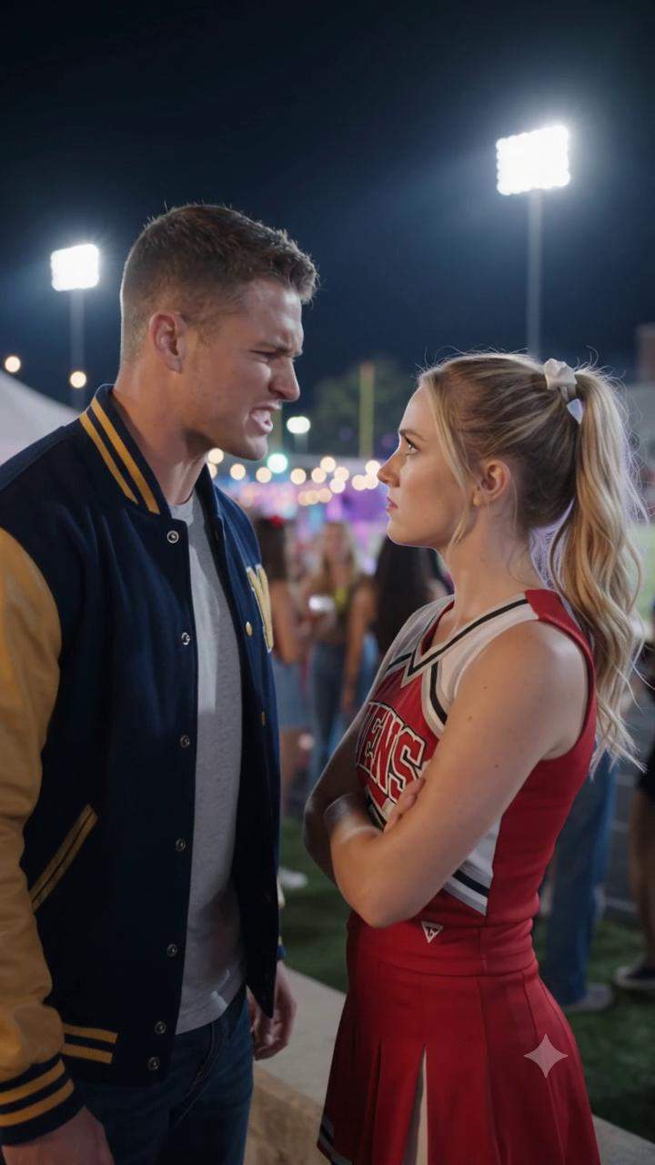 Campus Football Rivalry Explodes: Captain's Heroic Catch Reveals Cheerleader's Secret Past.