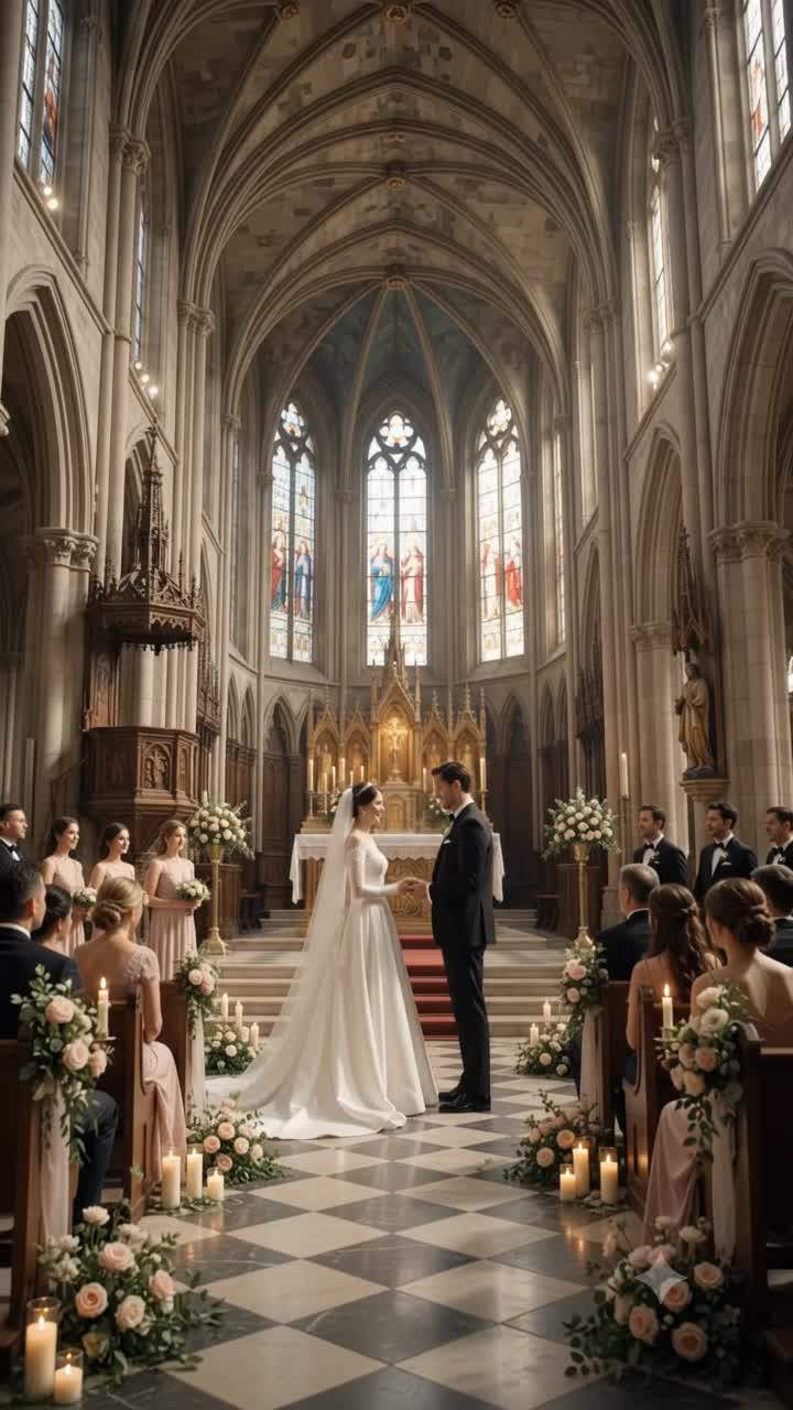 Forbidden Magic Unleashed: Mysterious Potion Transforms Bride into Kitten at Wedding Altar!