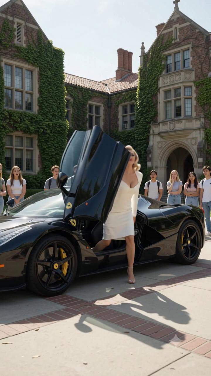 Ferrari Girl's Mockery Backfires: Scholarship Student's Billionaire Heir Identity Revealed By University President
