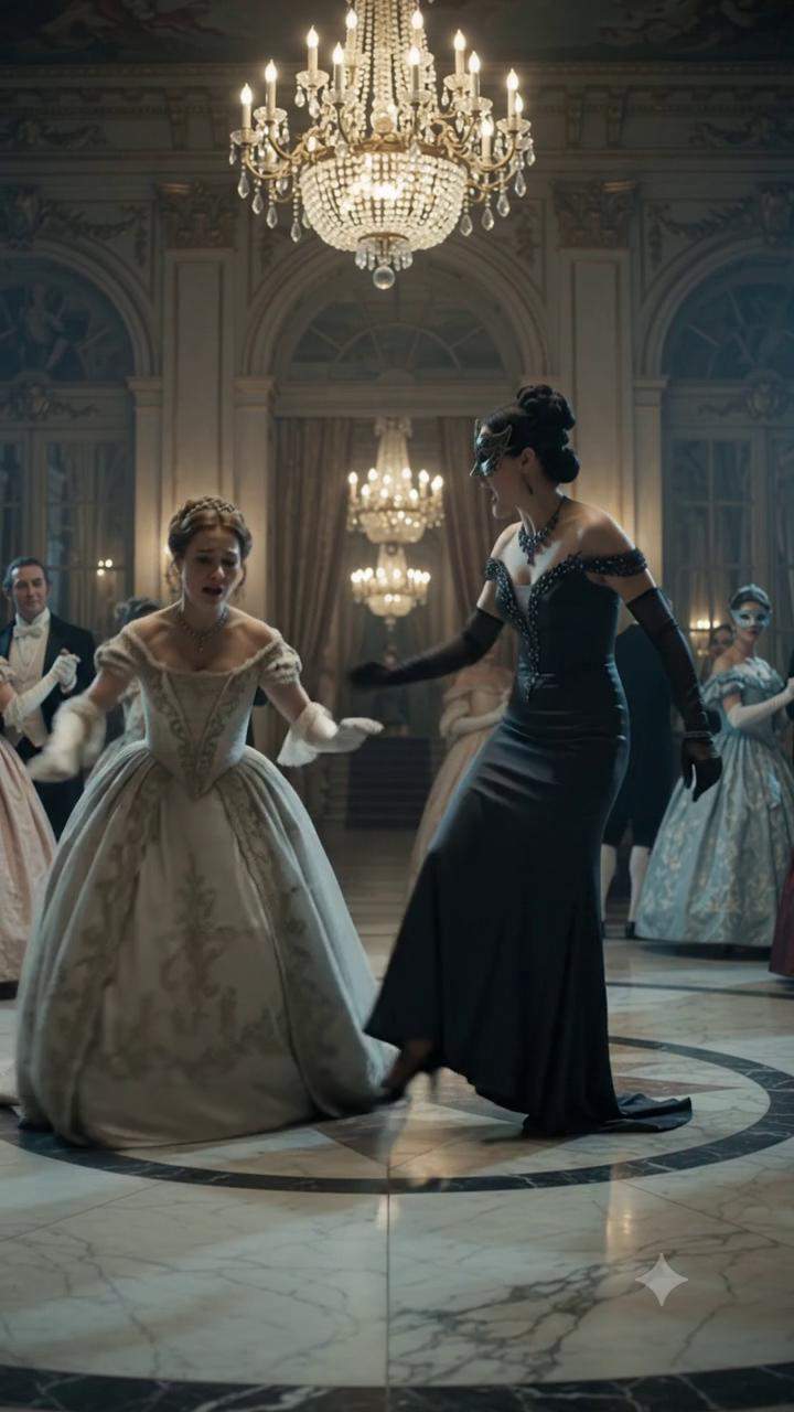 Masquerade Ball Drama: Her Mask Shattered, Exposing a Secret and a Husband's Shocking Betrayal!