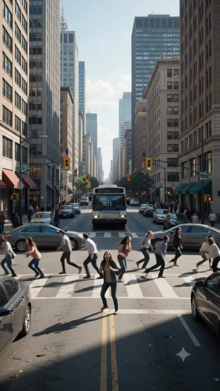 Ancient Guardian Unleashed: Runaway Bus Exposes City's Hidden Power!