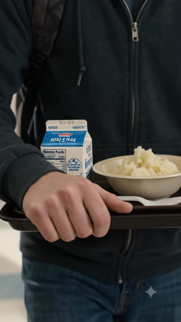 My lunch tray crashed, and my world shifted.