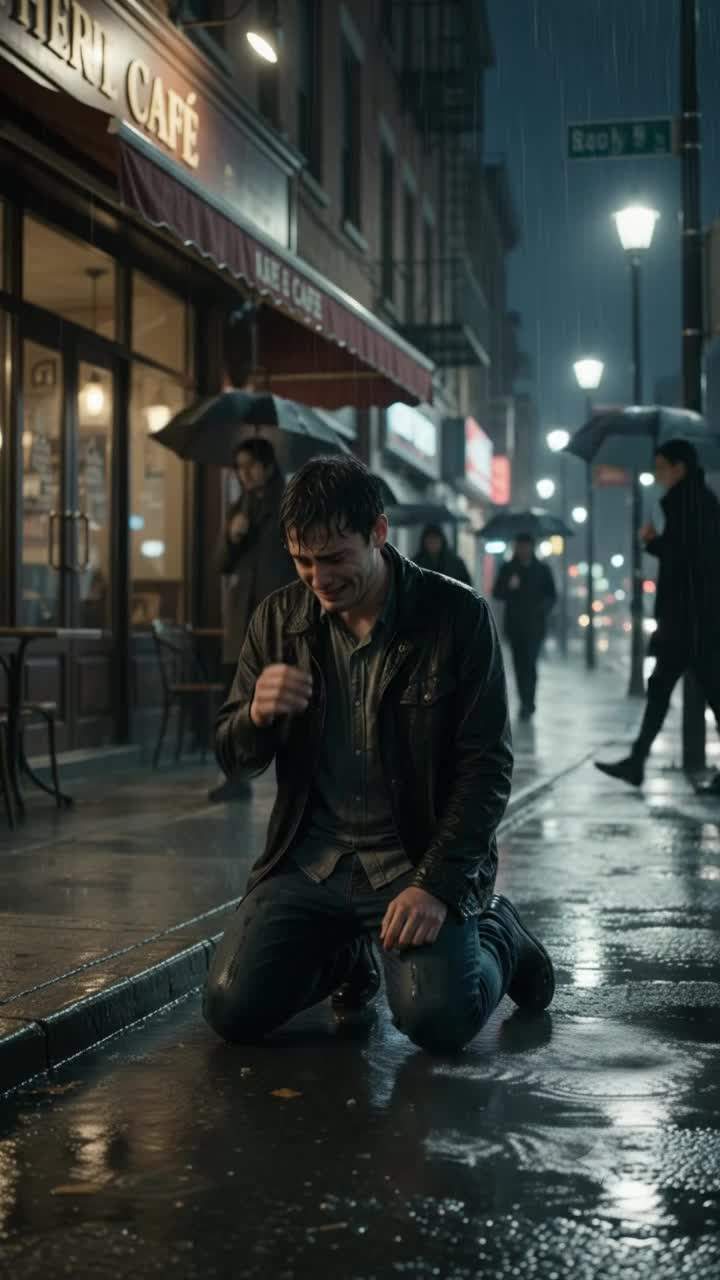 Rain-Soaked Regret: A Homeless Girl's Gift Unlocks a Millionaire's Hidden Family Scandal and a Lost Daughter's Secret