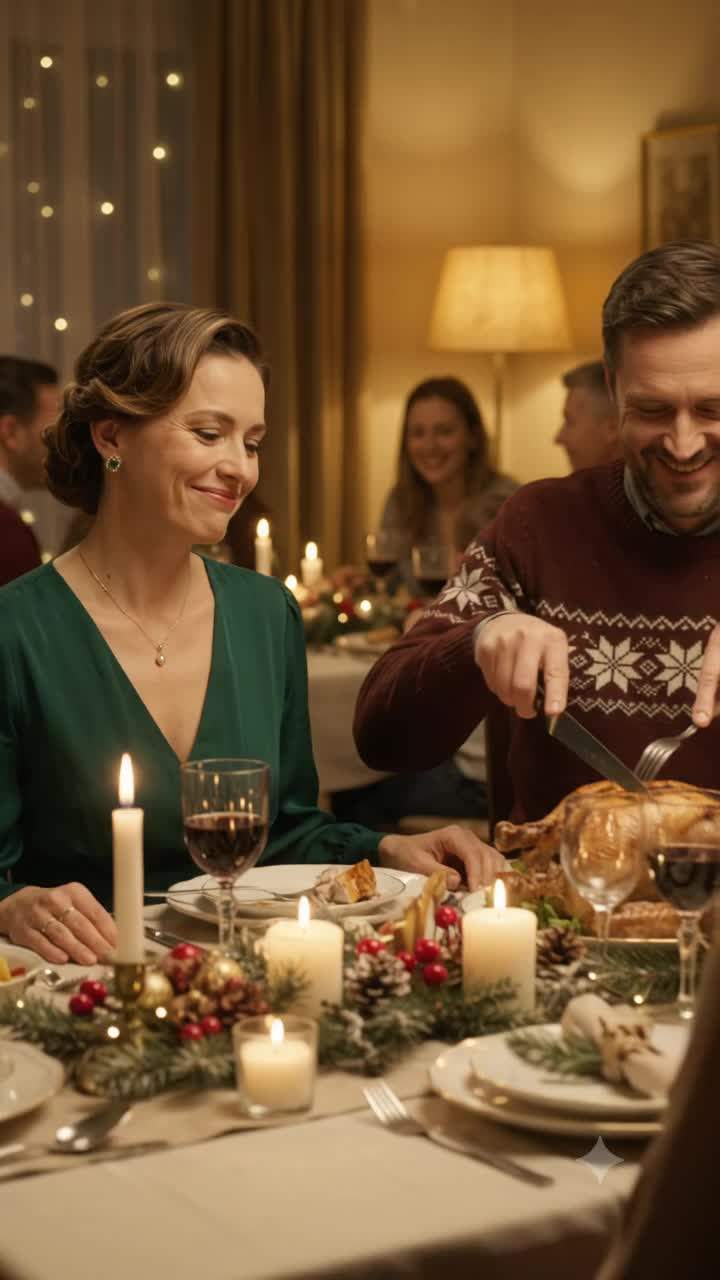 My husband's secret affair exploded at our family's Christmas dinner.