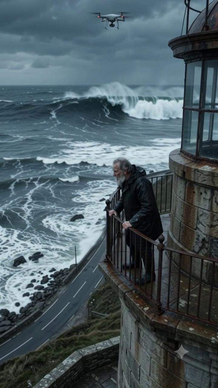 Coastal Fury: Lighthouse Keeper's Agonizing Choice as Tsunami Hits – A Family Secret SEALED His Fate.