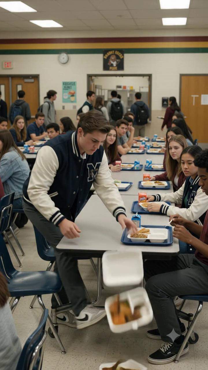Cafeteria Queen's Cruel Attack on Exchange Student's Meal Uncovers a SHOCKING Hidden Family History – High School Drama Explodes!