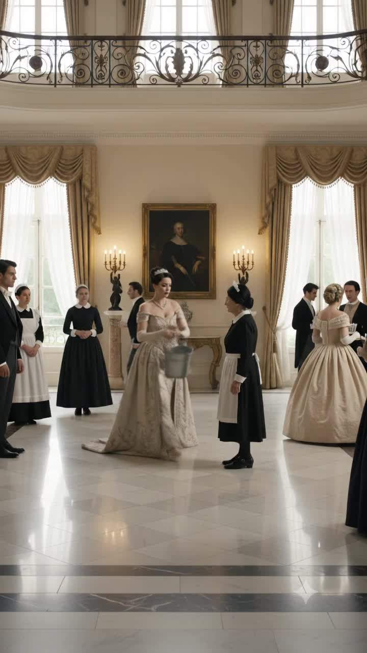 Aristocratic Heir's Fiancee DRENCHES 'Maid' In Public, Unknowingly Exposing SHOCKING Family Secret at Manor Party.