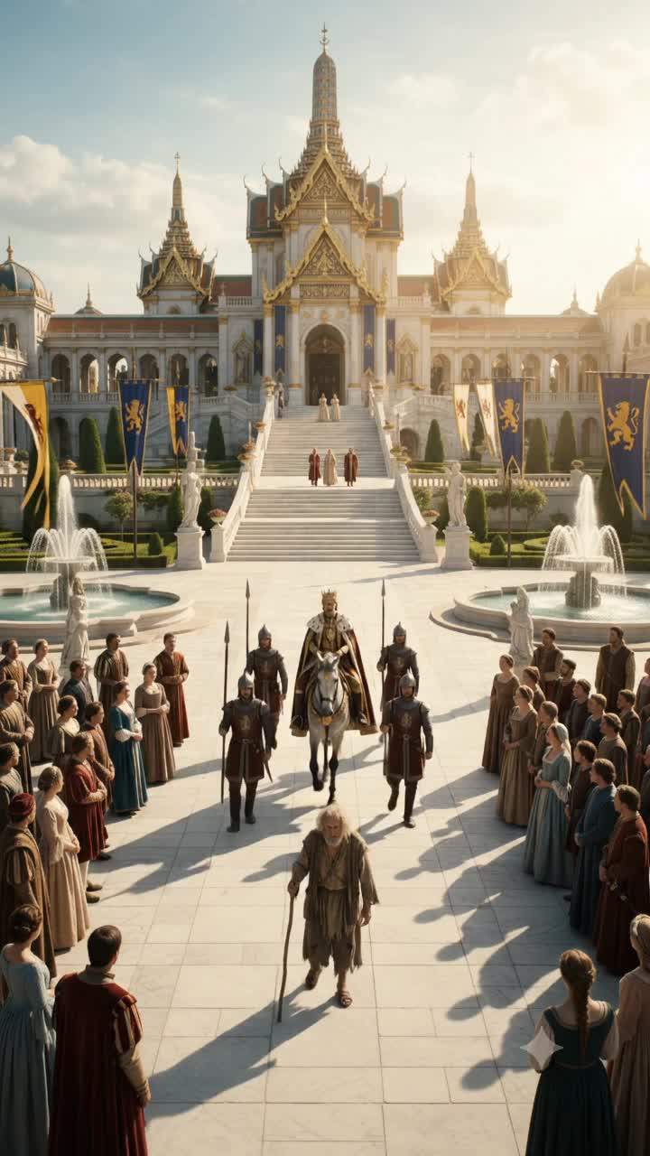King's Shocking Public Kneel To Beggar Unlocks Royal Kingdom's Ancient Secret.