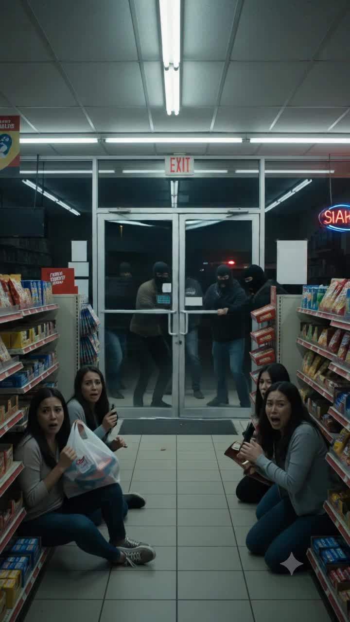 Robber Freezes Mid-Heist: Shocking Revelation in Convenience Store Unearths a Woman's Forgotten Past!