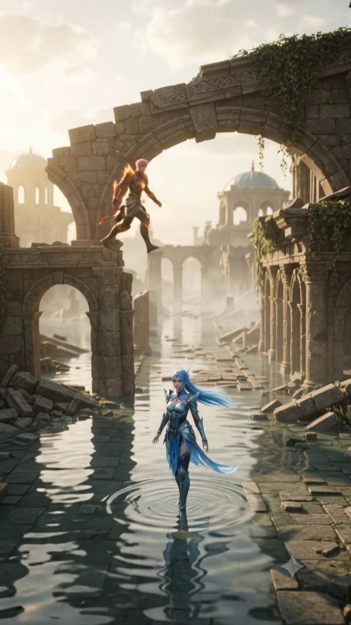 Drowned City’s Last Stand: An Ancient Kingdom’s Fate Rests On A Sister’s Fiery Betrayal In This EPIC Elemental Showdown!