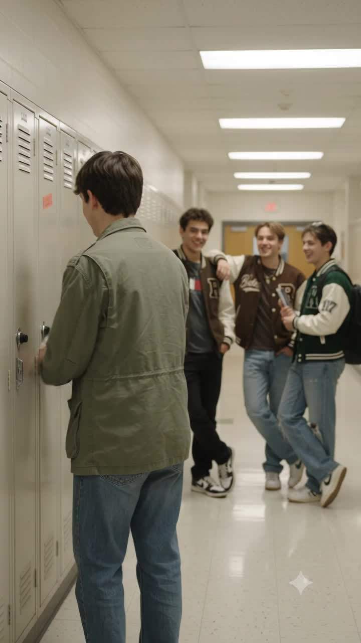 I still can’t believe what fell out of my locker in the hallway.