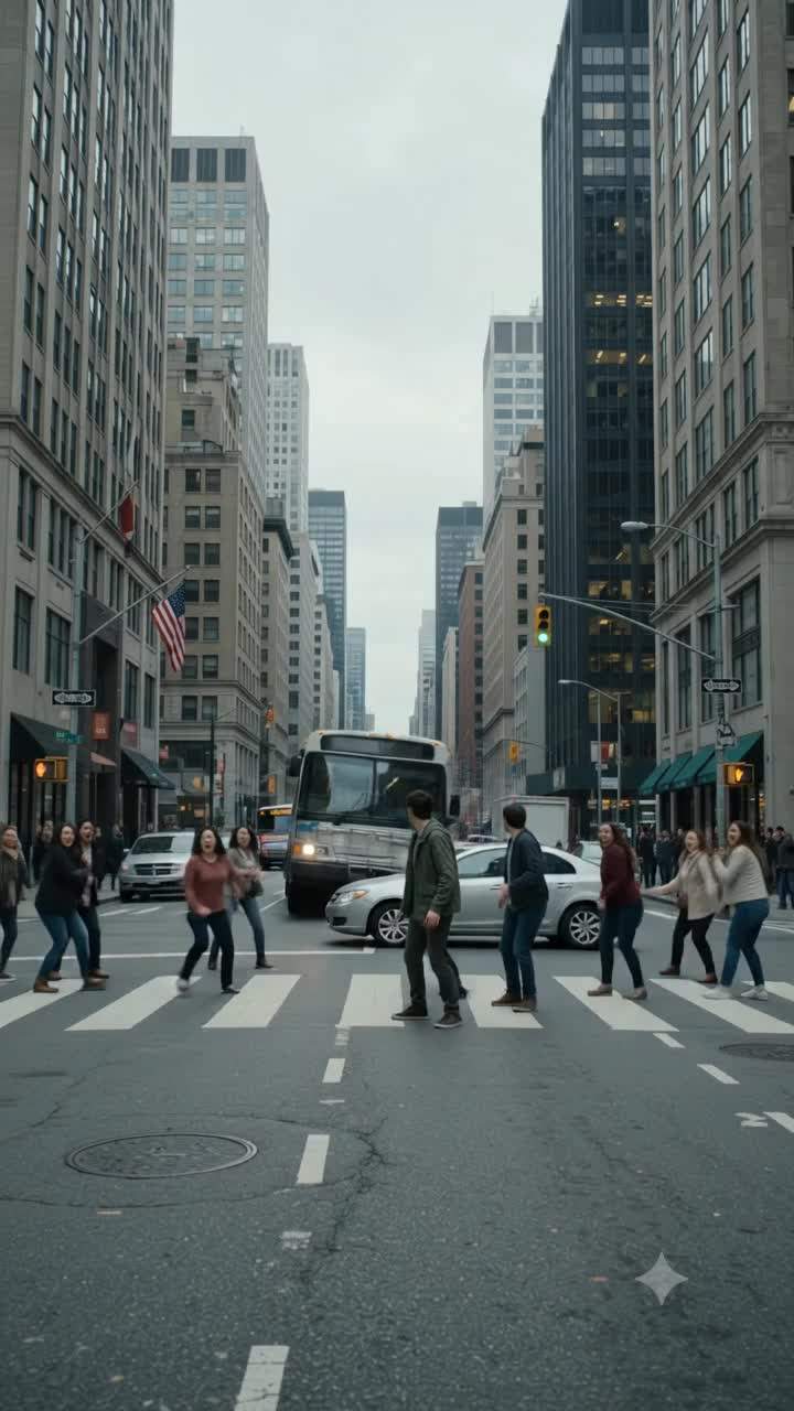 BREAKING: Mysterious Lightning Wielder Stops Rogue City Bus in Jaw-Dropping Urban Disaster!