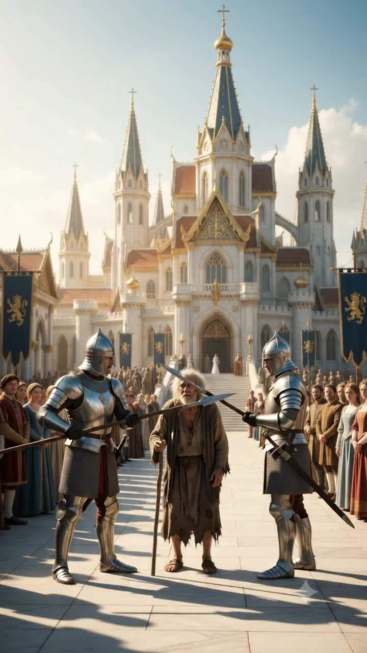 KING SHOCKS KINGDOM: Monarch Abandons Crown for Beggar in Public Ceremony – The Ancient Prophecy of Aethelgard Revealed?