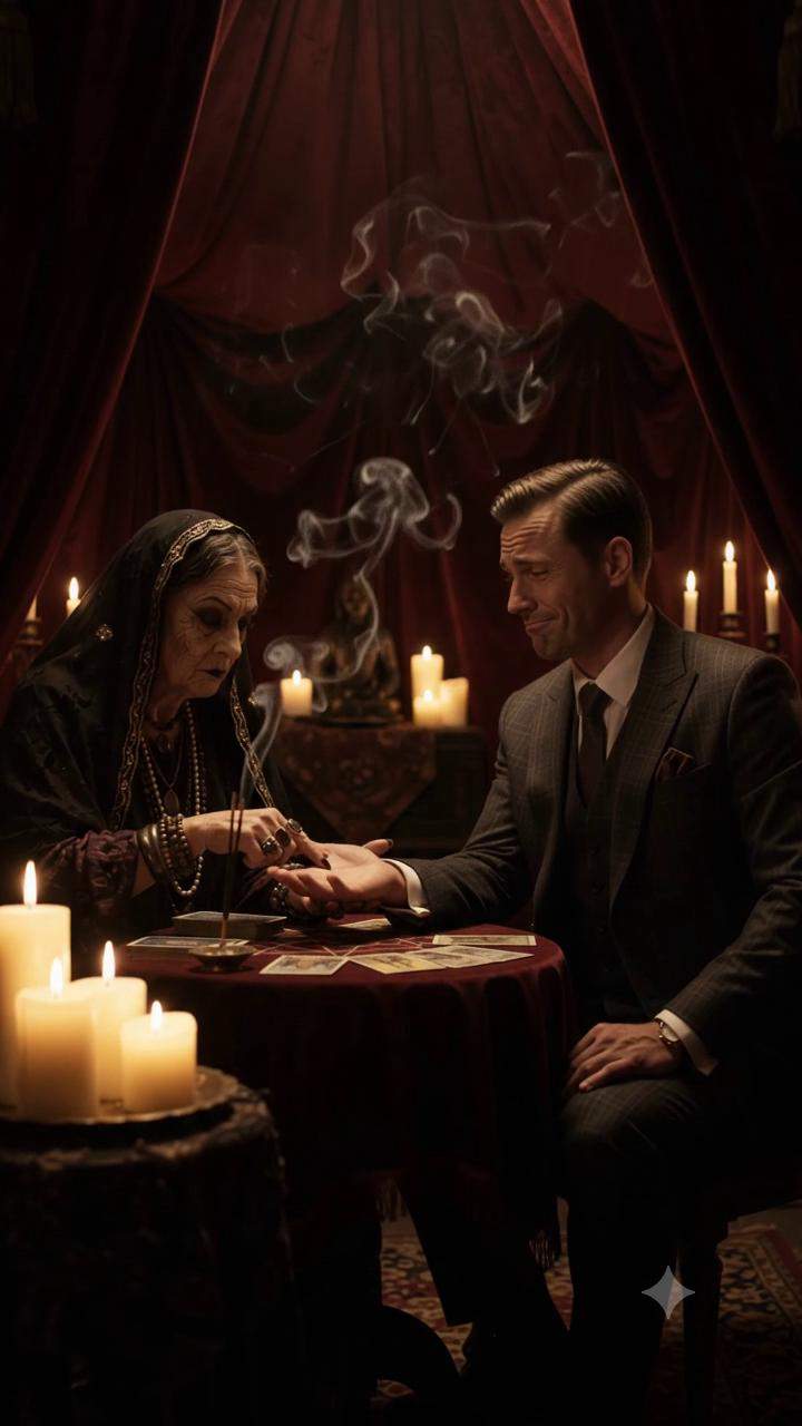 Fortune Teller's Horror: Wealthy CEO's Palm Lines Twisted Into a Demonic Countdown After Ancient Pact Revelation.