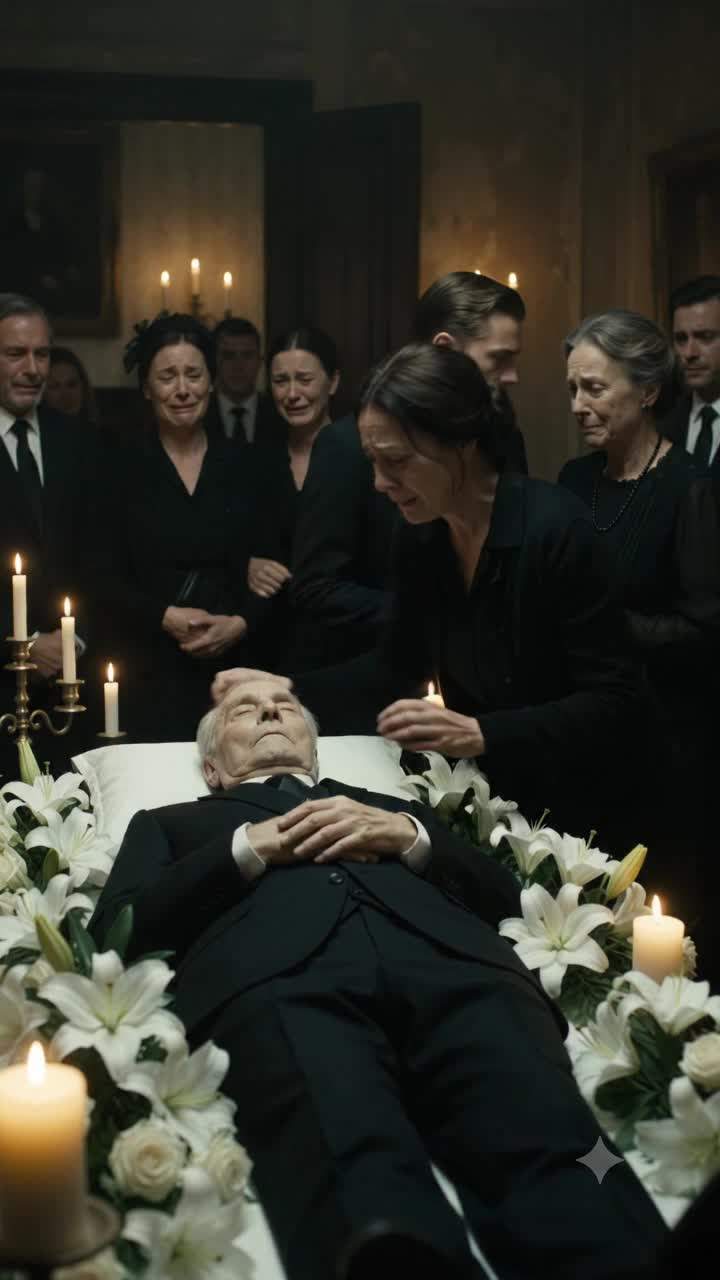 Billionaire Family Patriarch Awakens at Funeral After Suspicious Will Reading, Exposing Medical Fraud and Betrayal