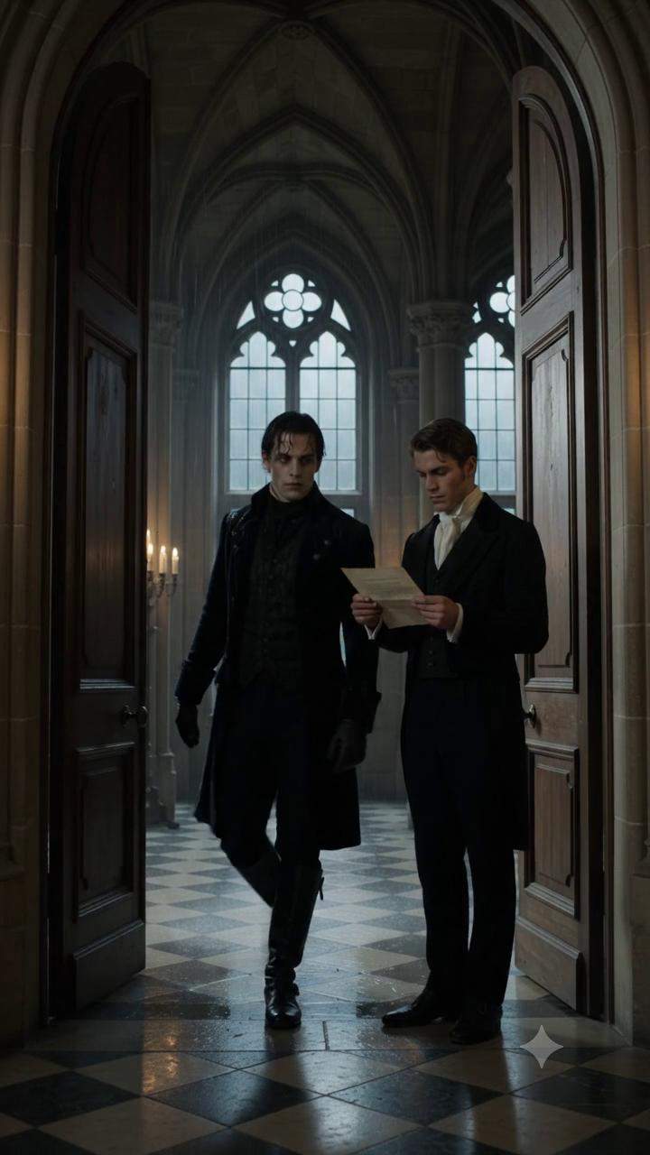 Gothic Château Betrayal: Butler Unearths Count's Darkest Identity Secret Amidst Storm