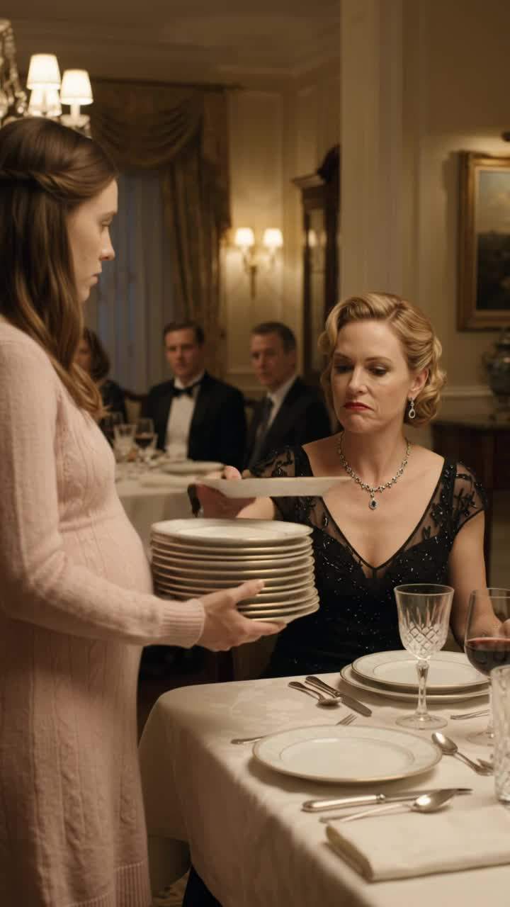 Wealthy Family Scandal: His Pregnant 'Guest' Was Humiliated At Dinner Until Her Secret Paternity Was Revealed
