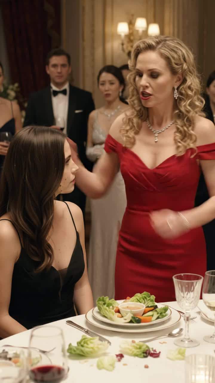 Salad Face At Elite Charity Gala Leads To Jaw-Dropping Society Revenge Plot Twist