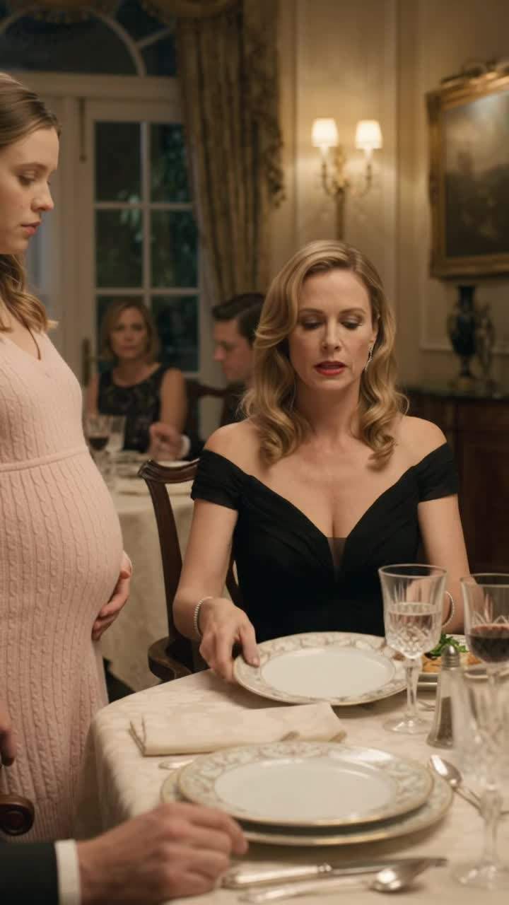 Pregnant Woman Humiliated At Elite Dinner Party, But The Family Secret She Carried Blew Up Everything.