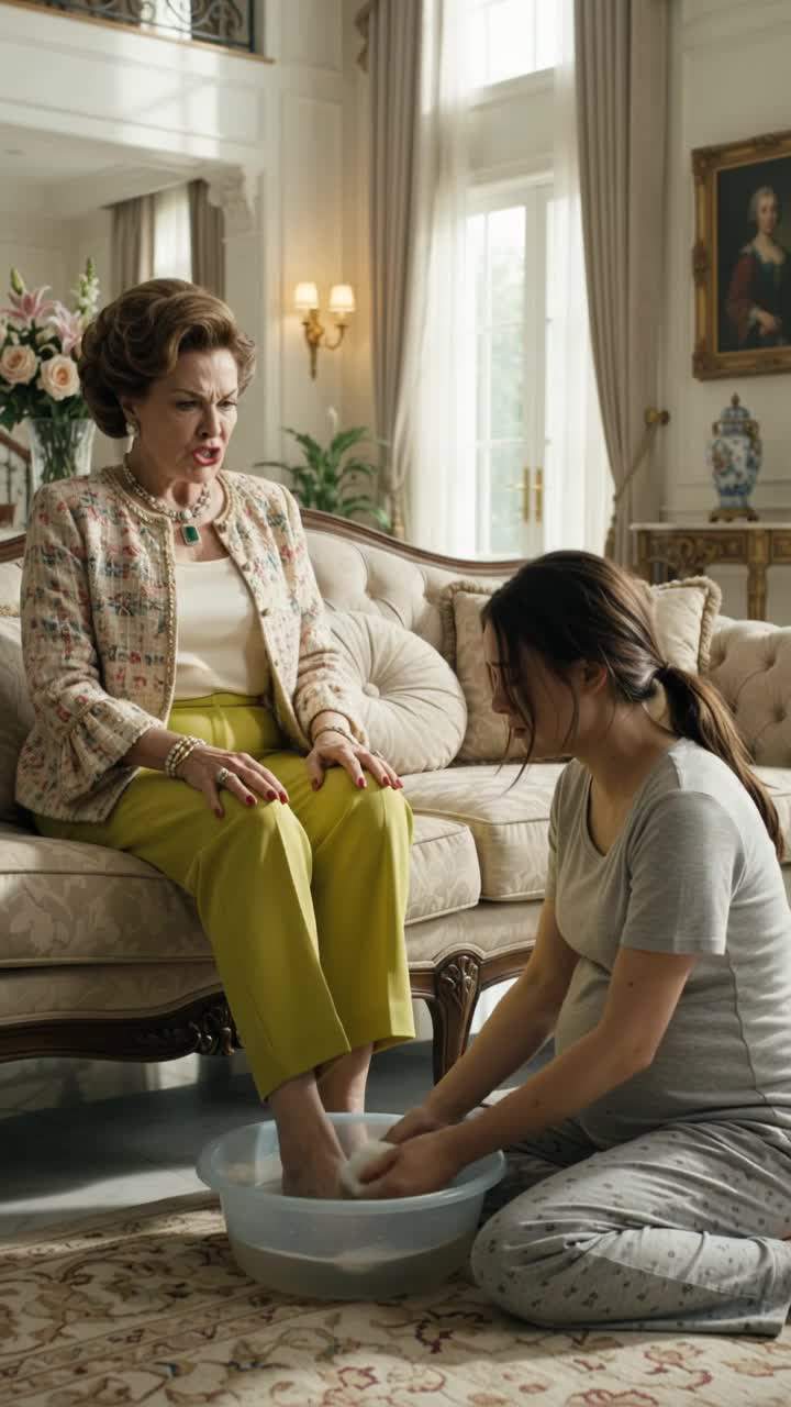 Pregnant Wife Forced to Kneel: A Mother's Furious Retaliation Unearths Decades-Old Family Drama in a Shocking Act of Mother-in-Law Revenge Against Pregnant Wife Abuse.