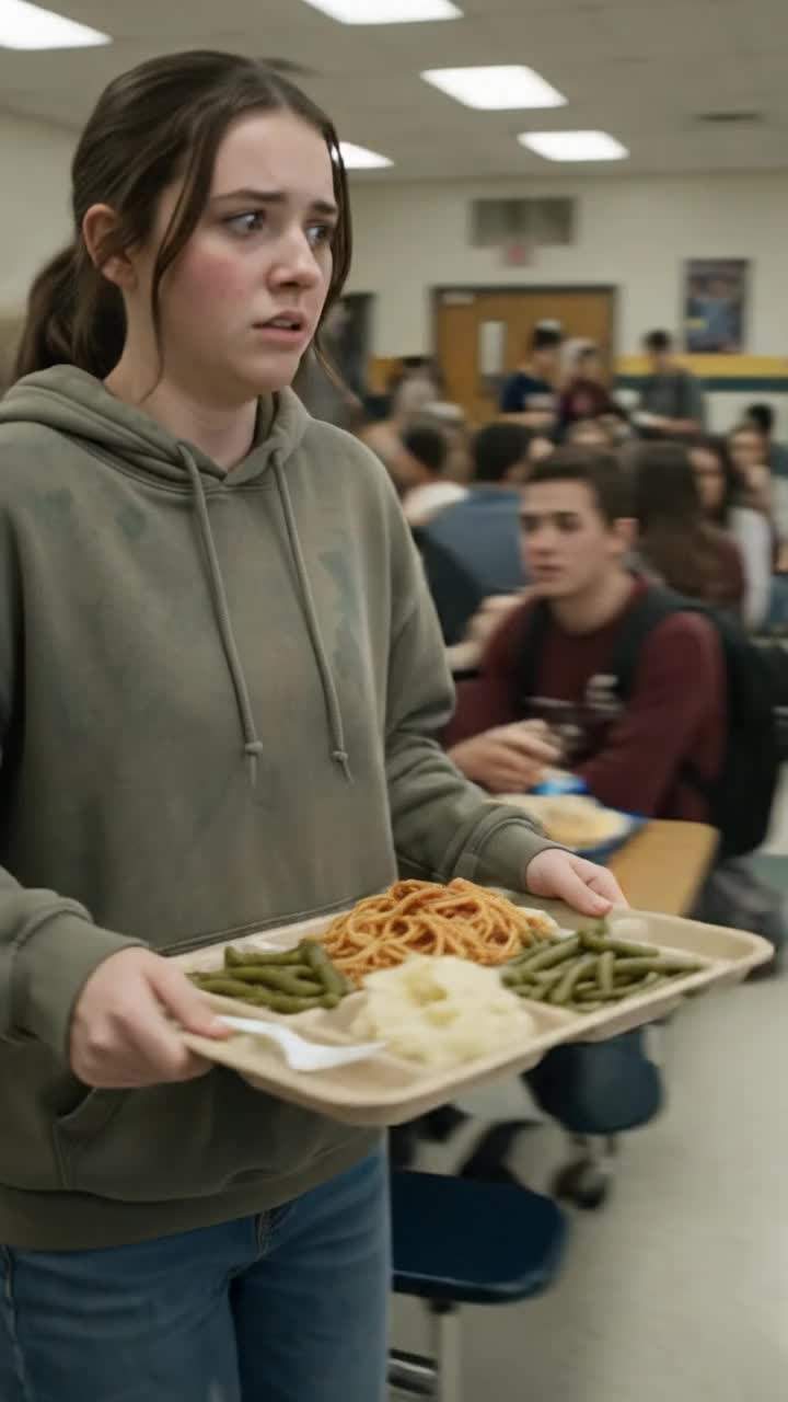 My tray went flying in the cafeteria and everyone just stared.