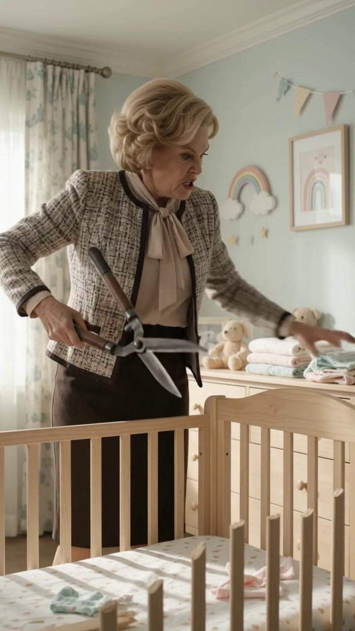 Mother-in-Law Destroys Luxury Nursery with Shears: Her Chilling Family Secret About My Pregnancy Unveiled!