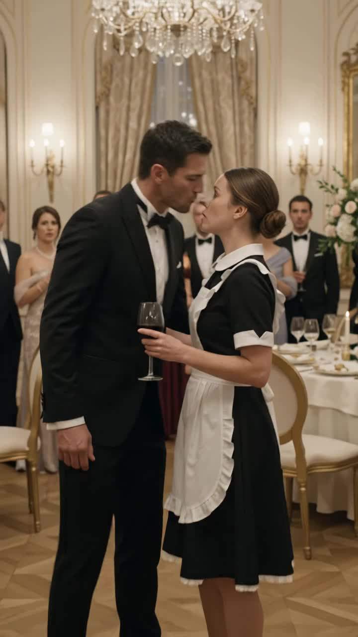 Shocking Wedding Drama: Billionaire Groom Kisses Maid of Honor, Unveiling a High Society Secret That Rocks Their Elite Family Dynasty and Historic Fortune.