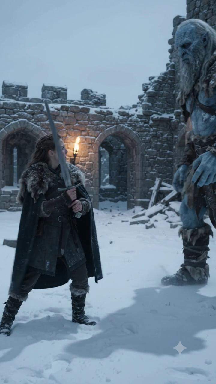 Ancient Betrayal: Warrior Hunts Mythical Beast, Finds Her Father's Epic Secret Behind Frozen Gate