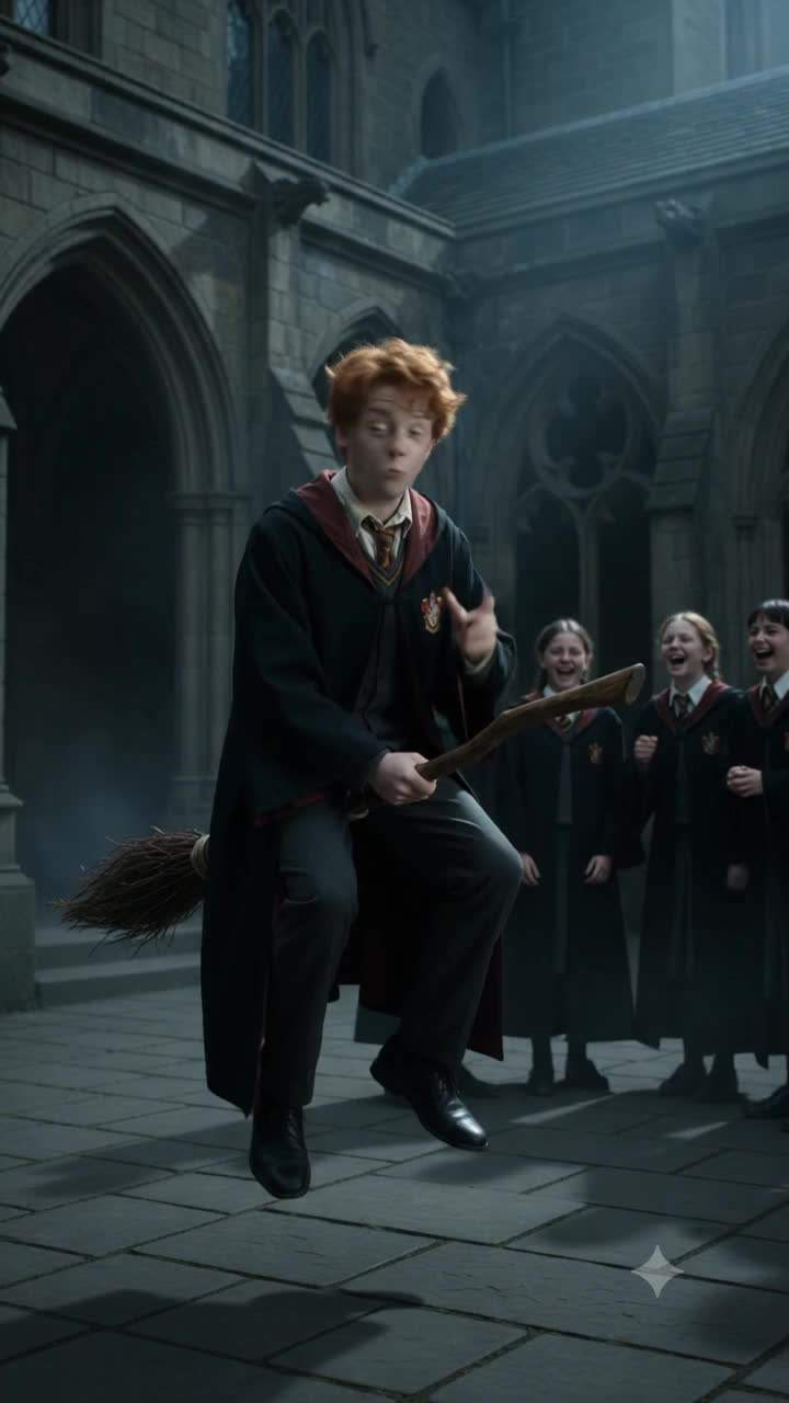 Hogwarts Chaos: A 'Harmless' Magic Potion Unveils Student's Dark Secret, Triggering Shocking Mid-Air Transformation!