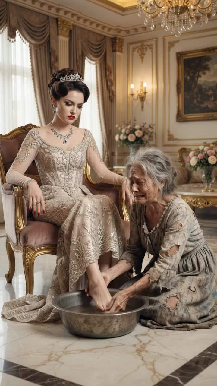 Millionaire's Wife Forces Mother to Drink Filth: His Shocking Discovery Unveils a Decades-Old Family Secret
